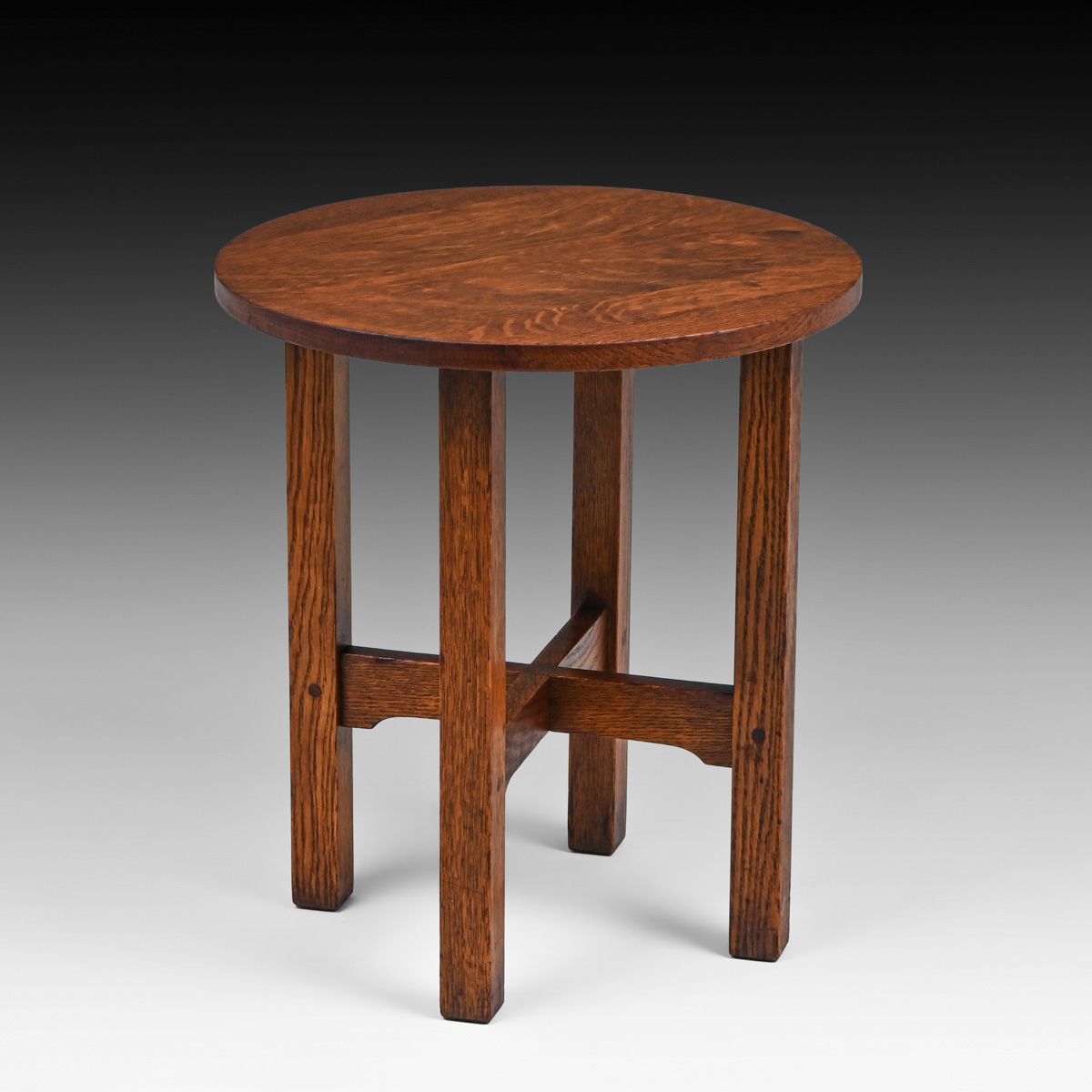 Gustav Stickley #603 Oak Taboret c1910