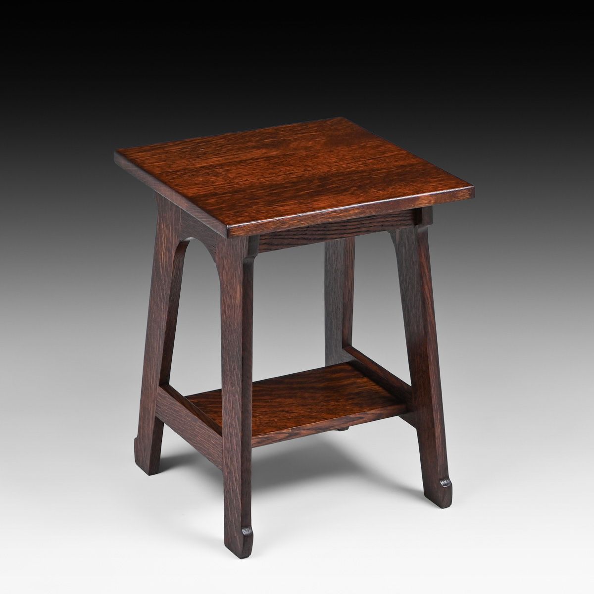 Stickley Brothers Square Oak Taboret c1910