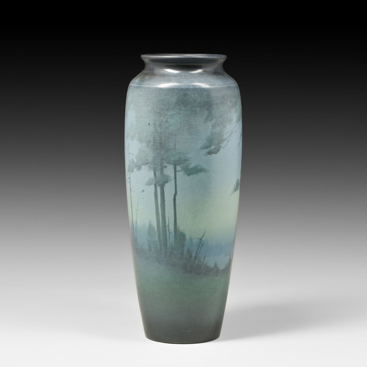 Rookwood Pottery Lenore Asbury Scenic Vellum Vase 1922