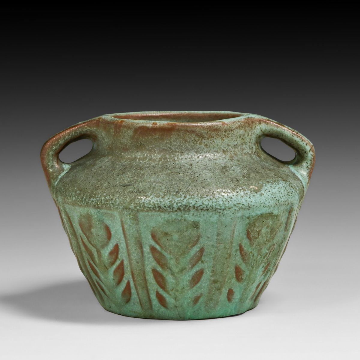 Van Briggle #522 Matte Glazed Two-Handled Vase 1906