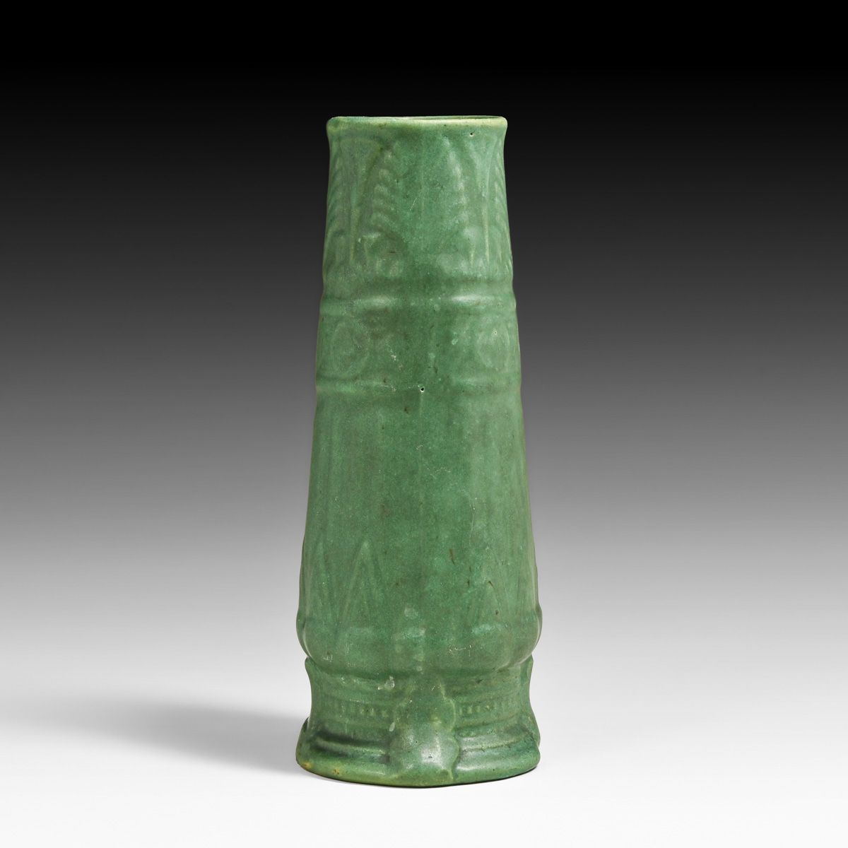 Brush McCoy Matte Green Vase c1910s