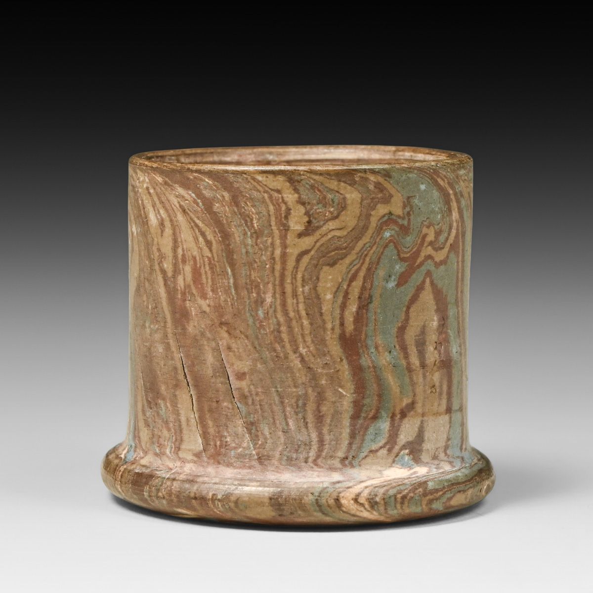 Niloak Pottery – Benton, Arkansas Mission Swirl Cabinet Vase c1920s