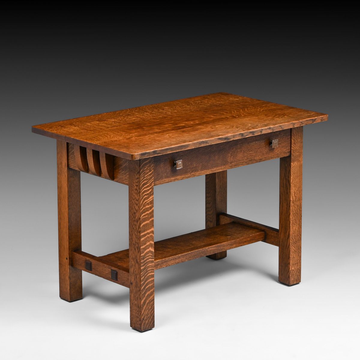 Limbert Oak One-Drawer Library Table c1910