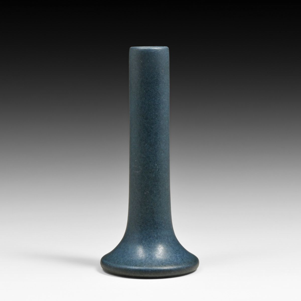 Marblehead Pottery Matte Blue Stem Vase c1910