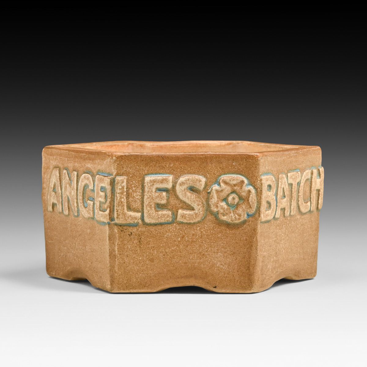 Batchelder Tiles Los Angeles Six-Sided Advertising Vase c1920s