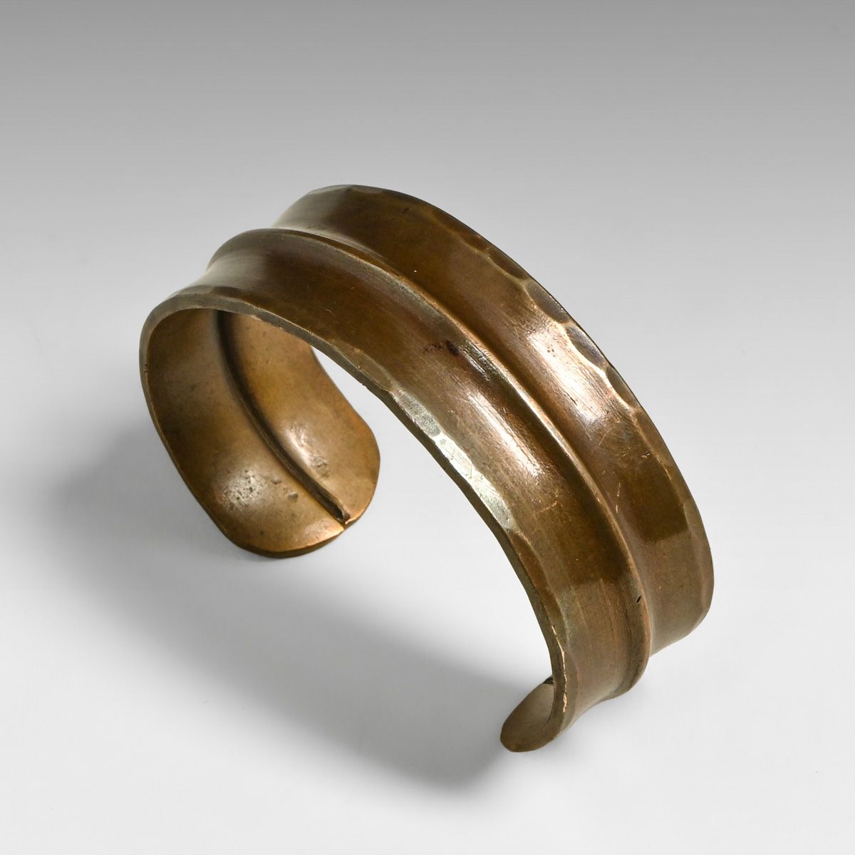 Harry St John Dixon Hammered Brass Cuff Bracelet c1920s/1930s