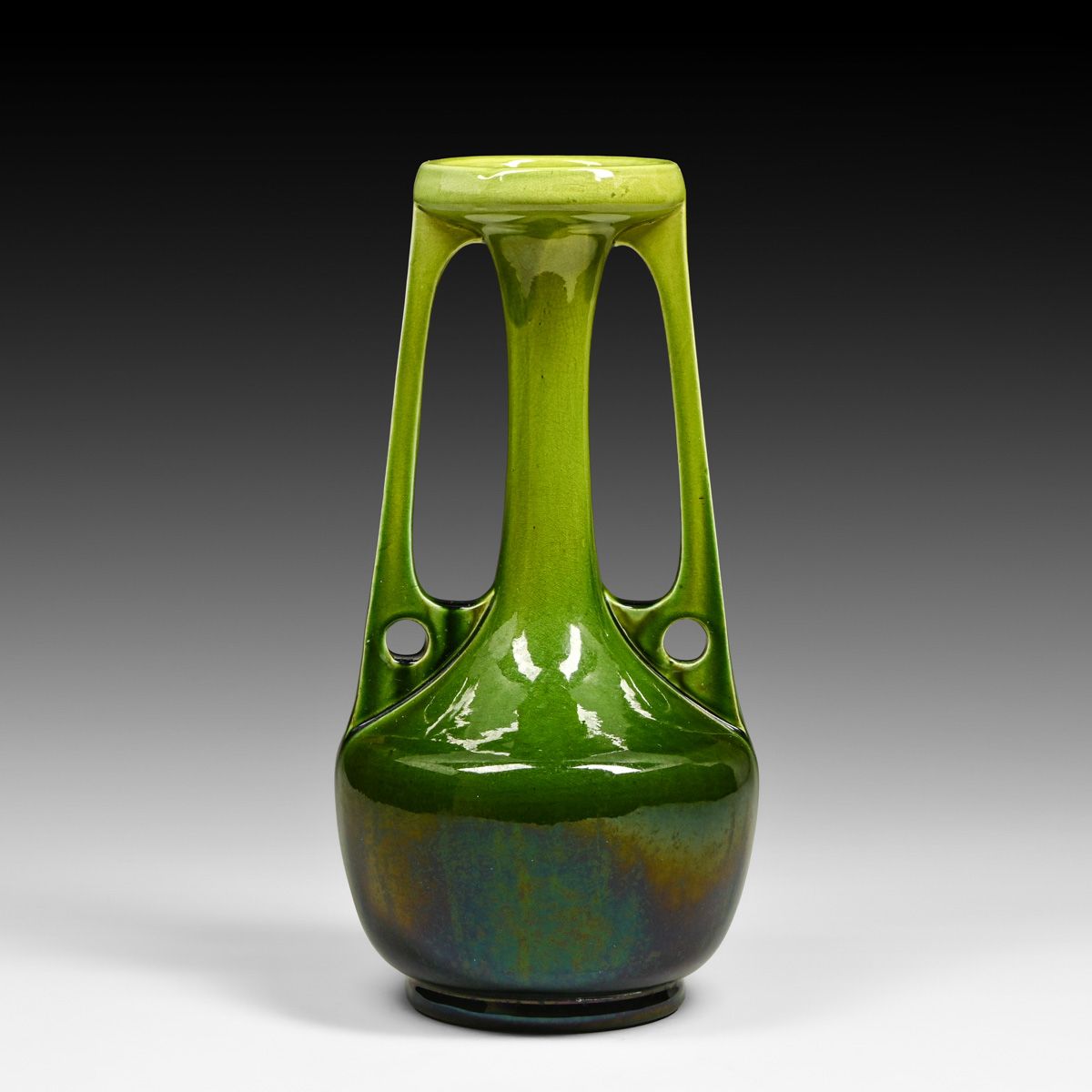 Bretby Art Nouveau Secessionist Two-Handled Art Pottery Vase c1900