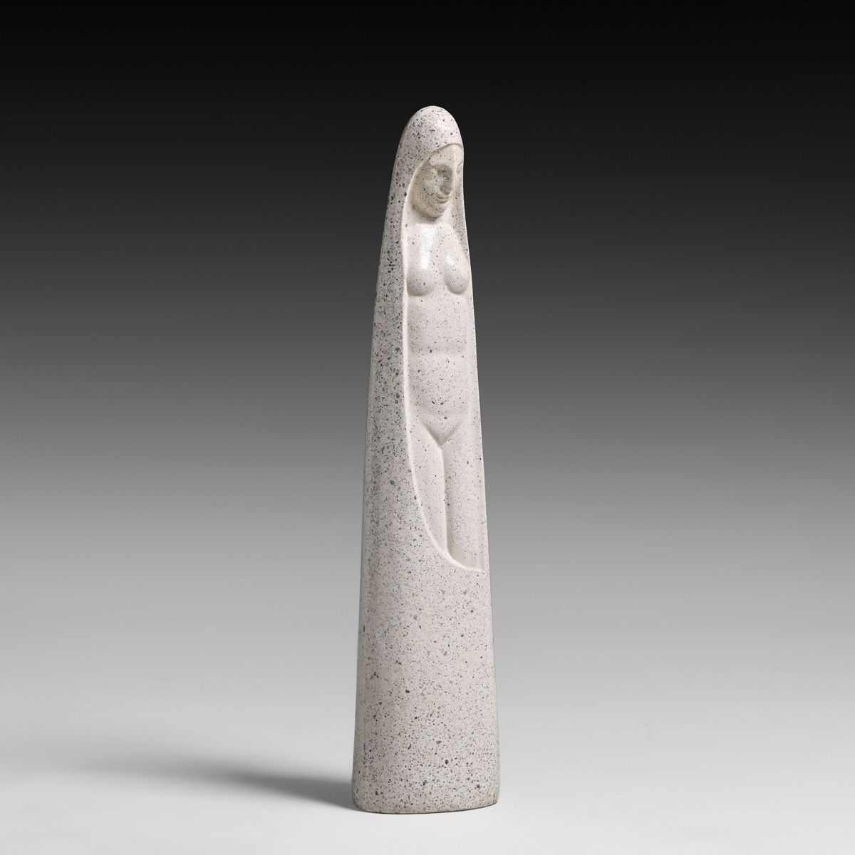 Important Beniamino Bufano (1890-1970) 26"h Stone "Madonna" Sculpture c1960s