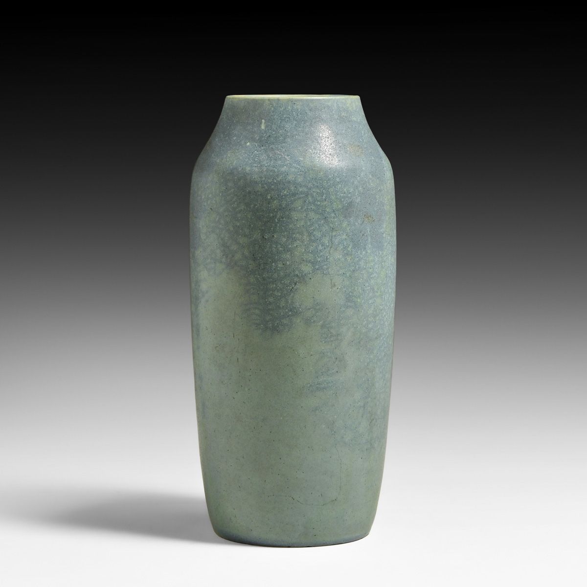Walrath Pottery Speckled Matte Blue Vase c1910