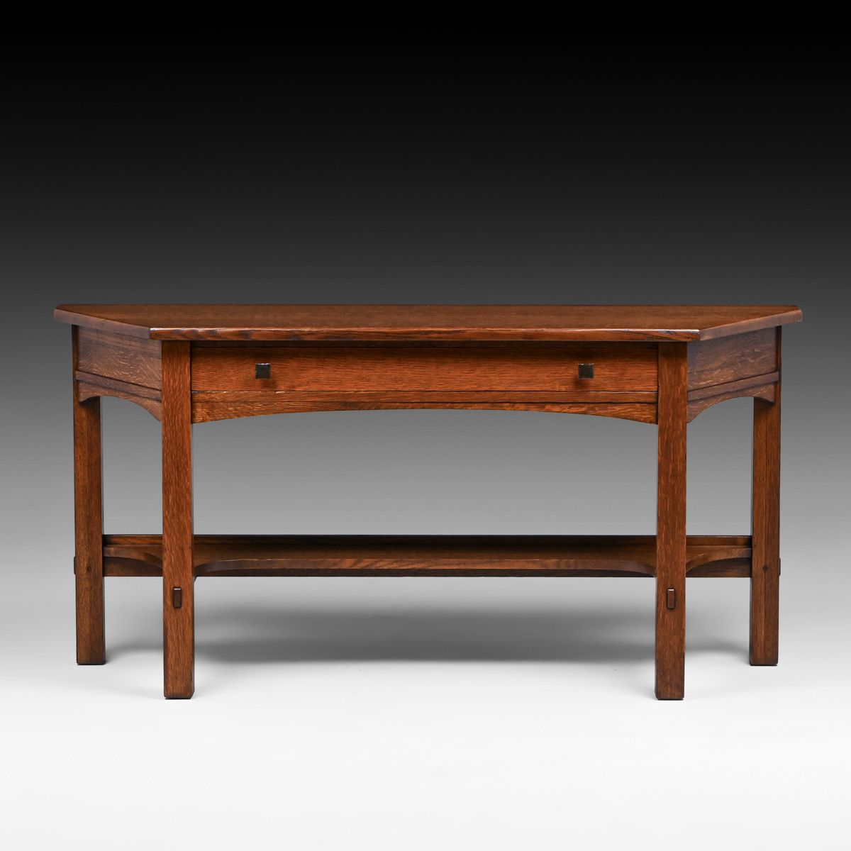 Rare Limbert #1111 Oak One-Drawer Sofa Table c1910