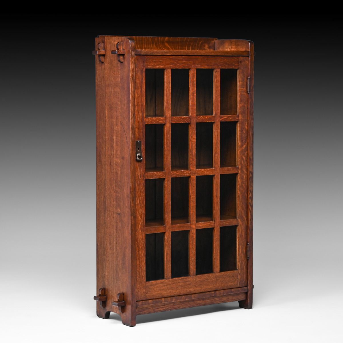 L&JG Stickley Oak One-Door Bookcase c1908-1912