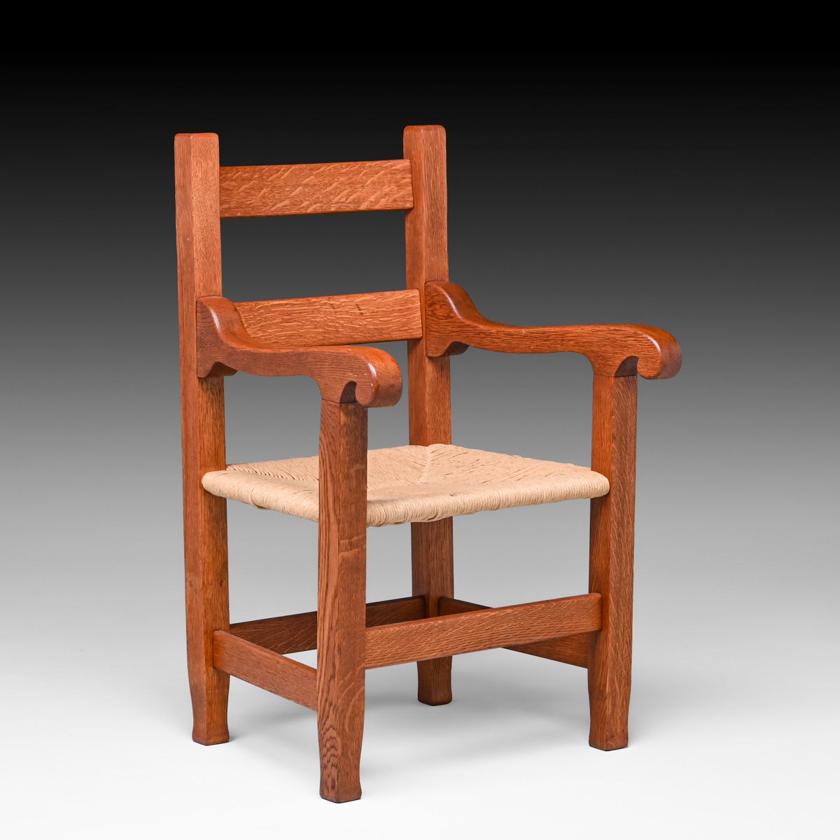 Michigan Chair Co Oak Armchair c1905-1910