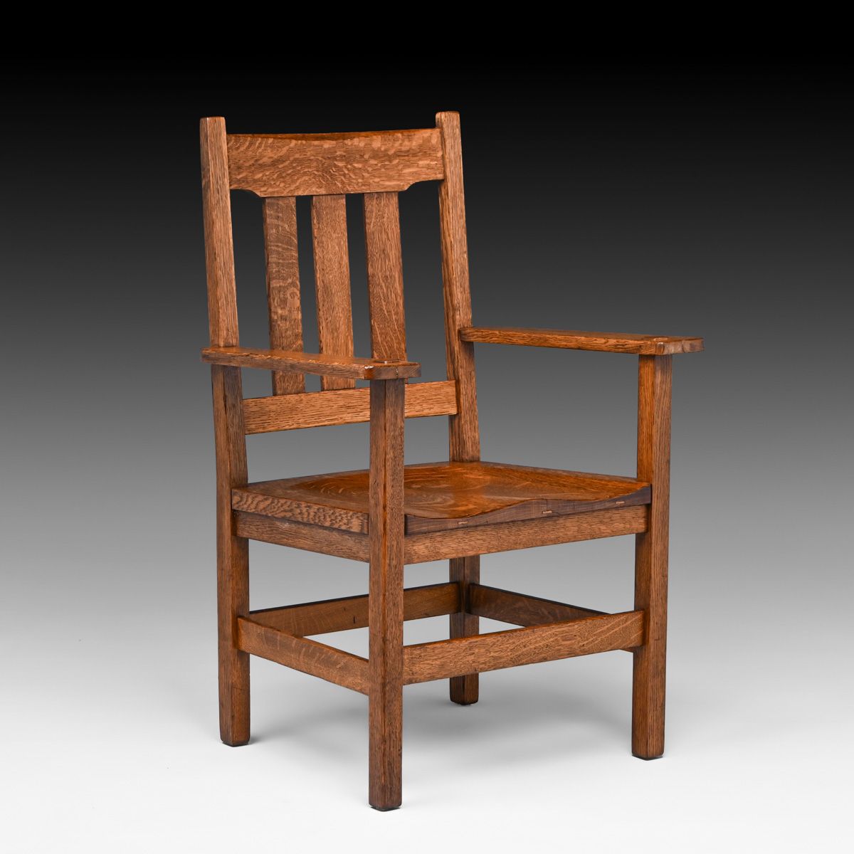 Stickley Brothers Oak Armchair c1910