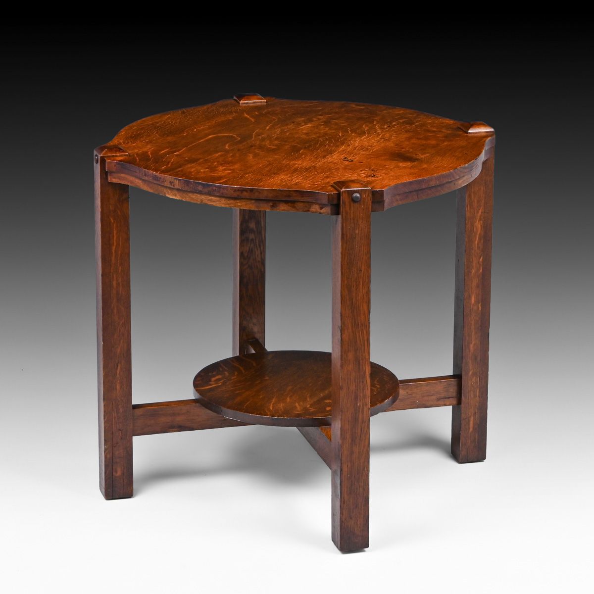 Twin Cities Mission Furniture Co Oak Lamp Table c1910