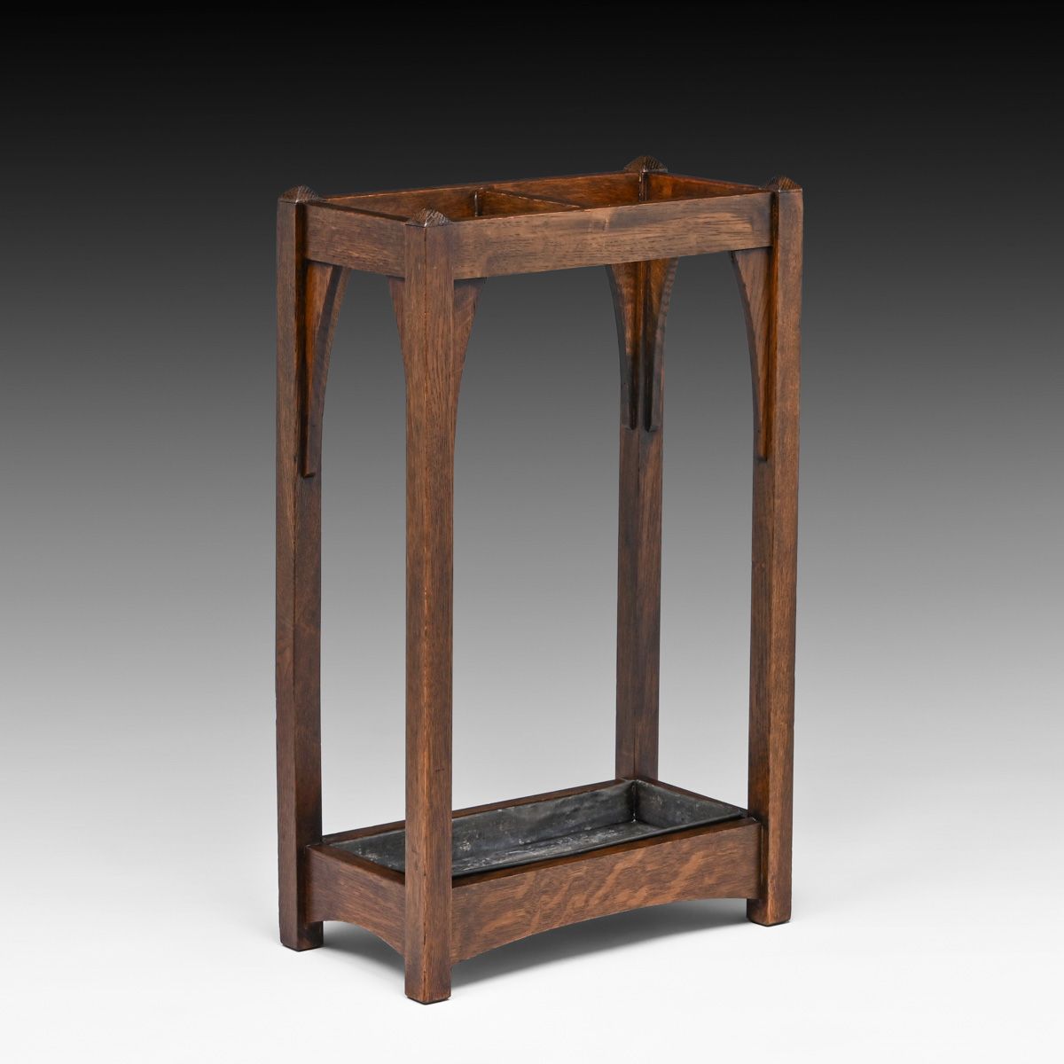 Limbert Oak Umbrella Stand c1905