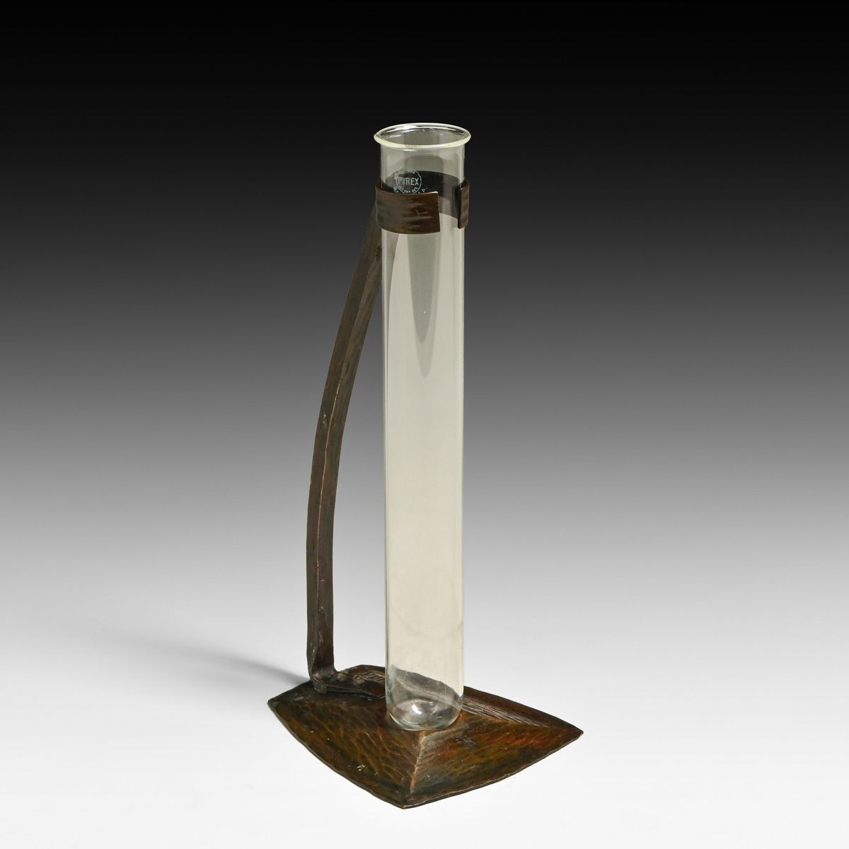 Roycroft Hammered Copper Stem Vase c1920s