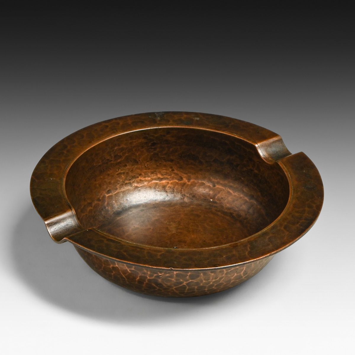 Dirk van Erp Hammered Copper Ashtray c1920s
