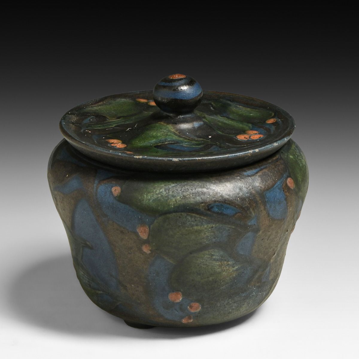 Arts & Crafts Period Covered Jar c1910