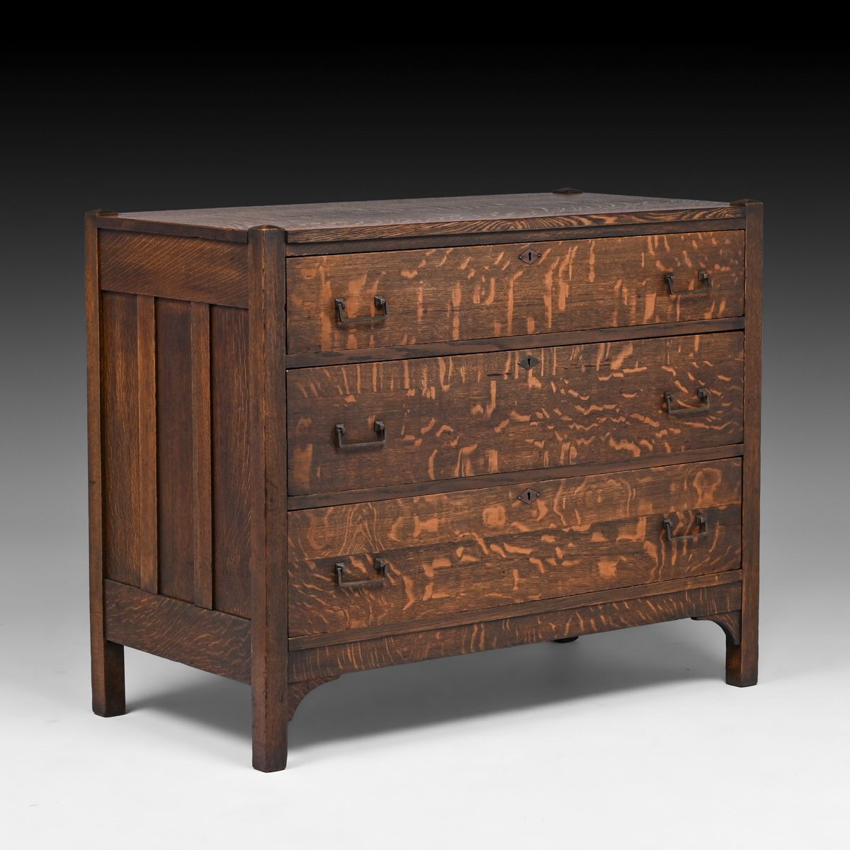 Grand Rapids Oak Three-Drawer Dresser c1910