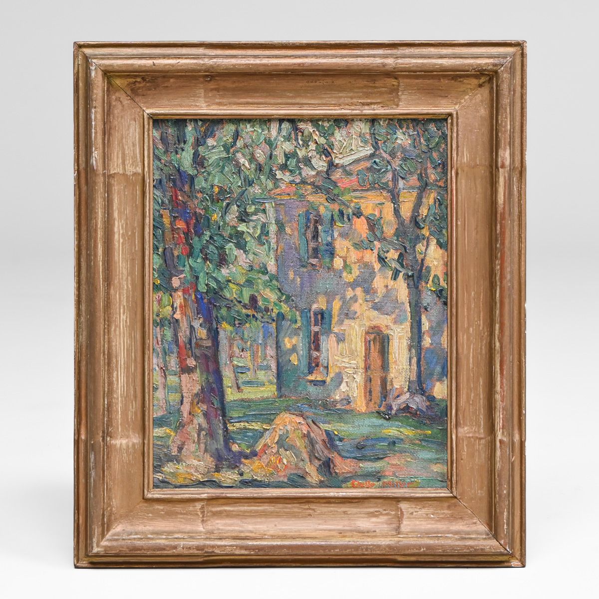 Adele Helene "Delle" Miller (1875–1932) Kansas City Impressionist Painting "Late Afternoon" c1920s
