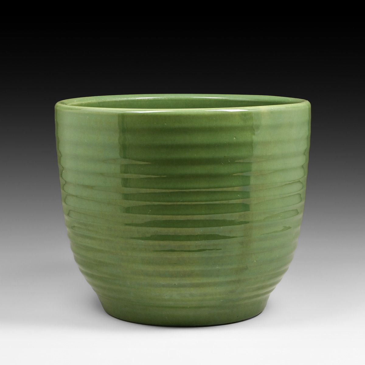 Bauer Jade Green Ringware Jardiniere c1930s