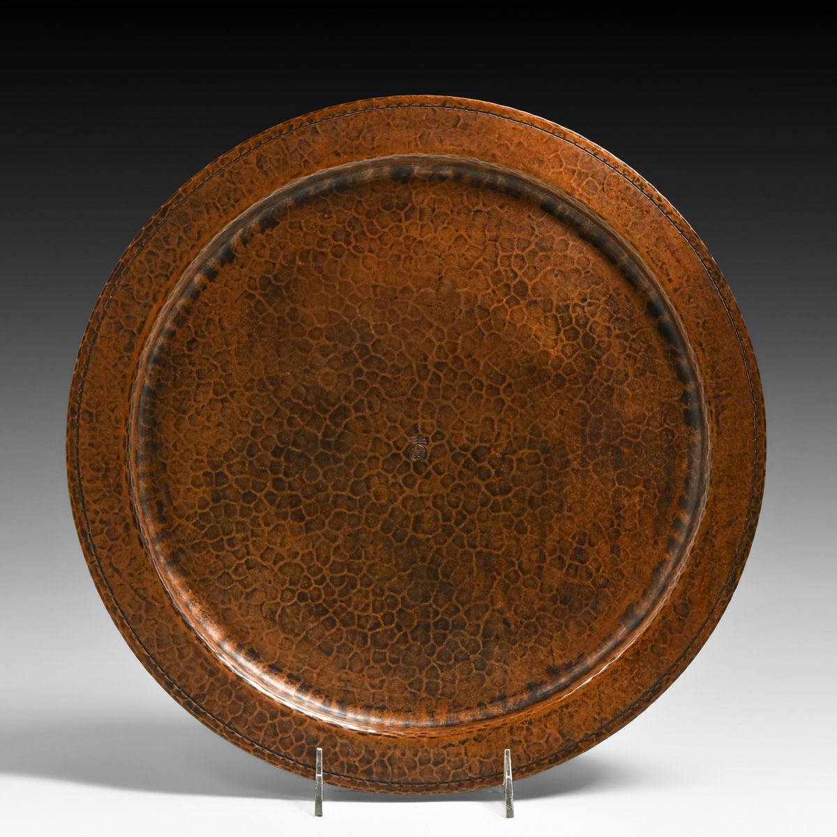 Roycroft Hammered Copper Tray c1915