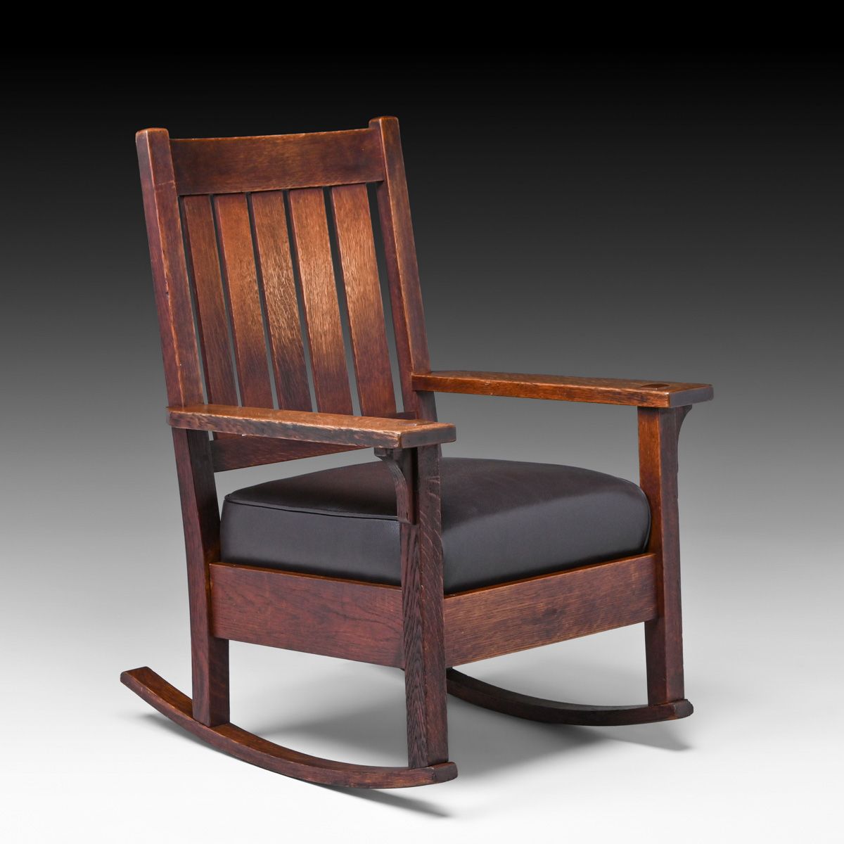 Gustav Stickley #317 Oak Rocker c1912-1915