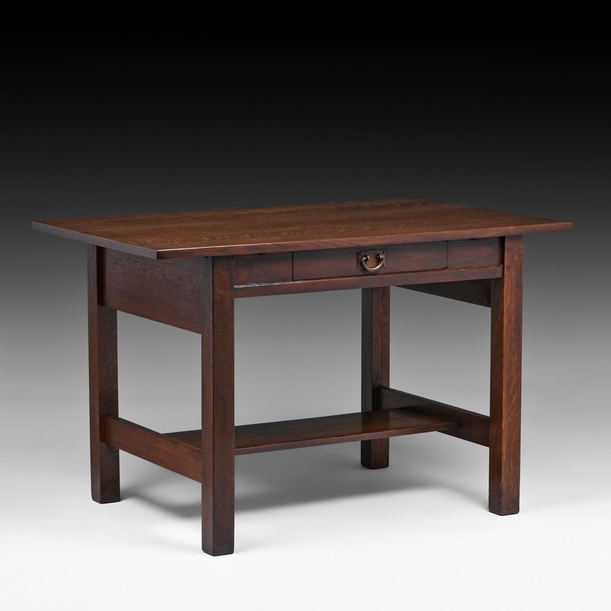 Gustav Stickley #653 One-Drawer Library Table c1910