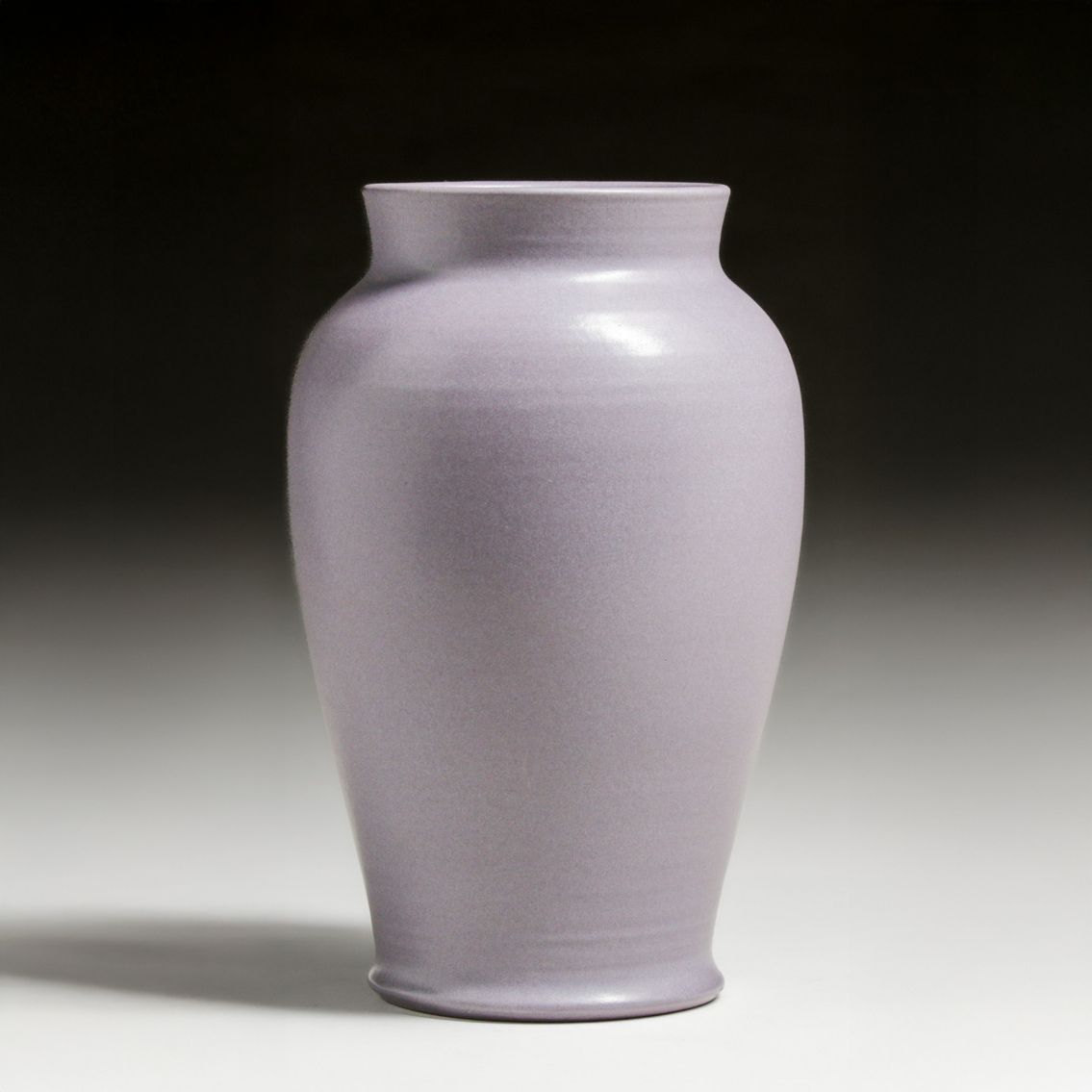 Large Marblehead Pottery Matte Lavendar Vase c1910.