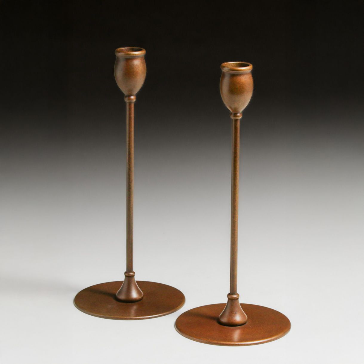 Jarvie – Chicago “Alpha” Bronze Candlesticks c1910