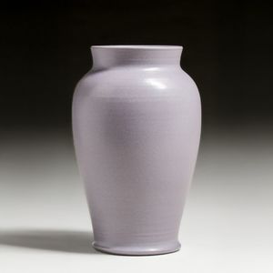 Large Marblehead Pottery Matte Lavendar Vase c1910.