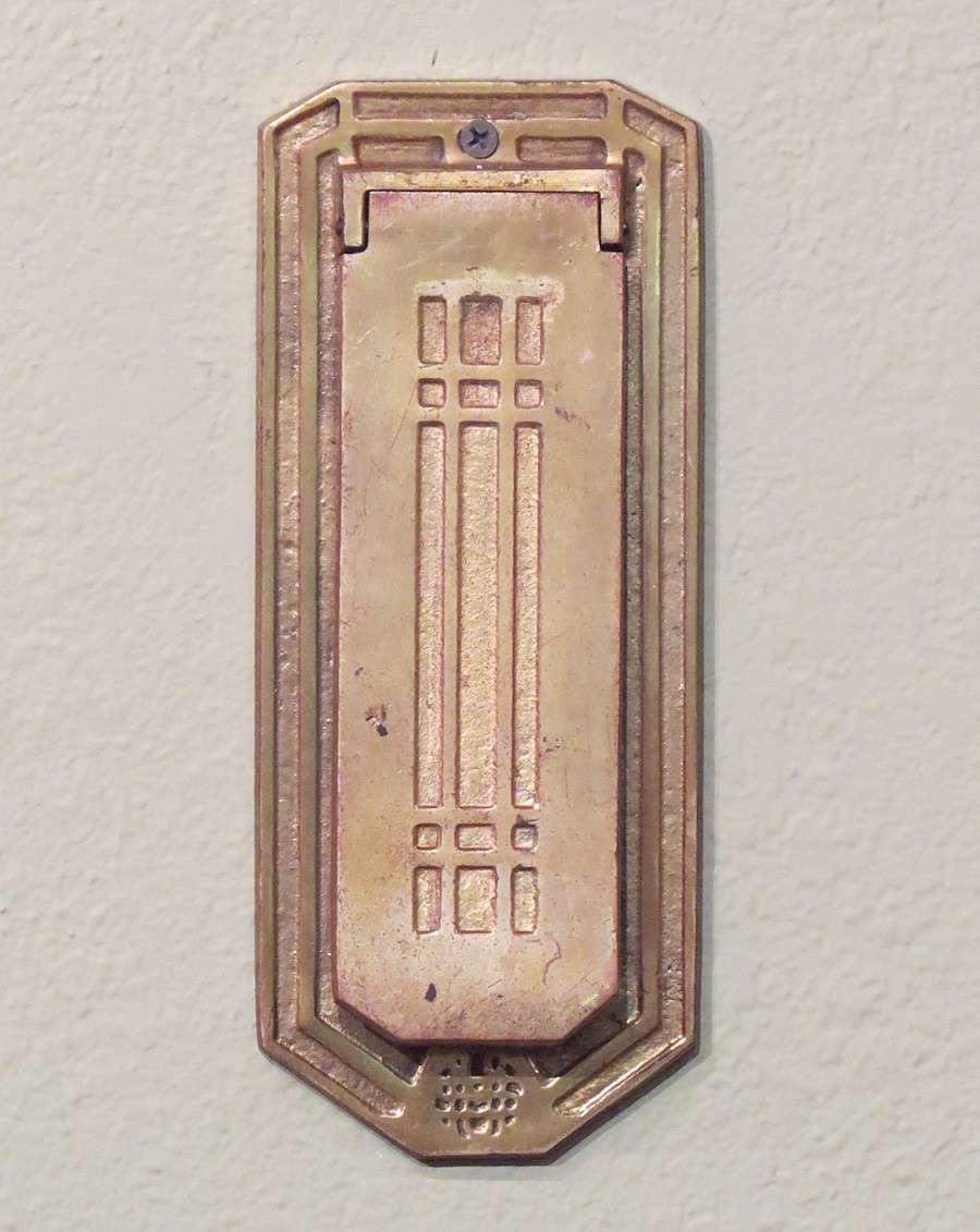 California Historical Design | Arts & Crafts Brass Vertical Mail Slot