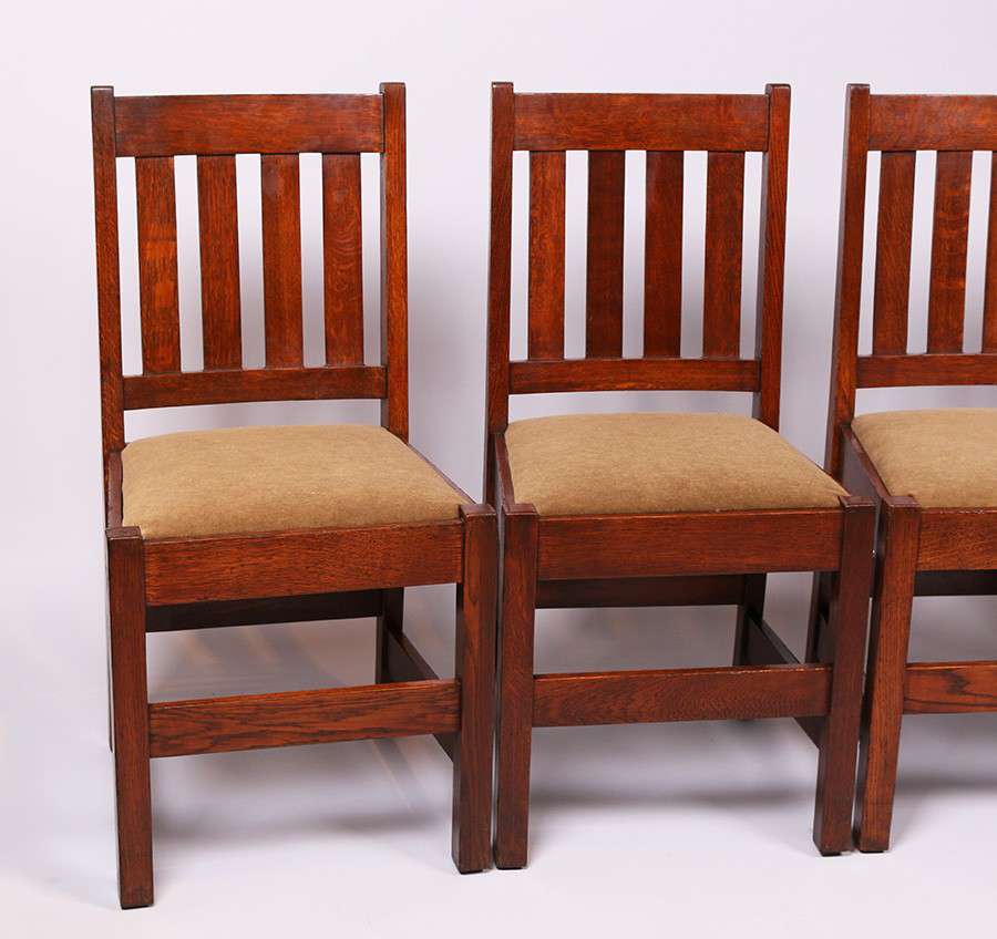 Set of 4 Mission Oak Dining Chairs c1910 | California ...