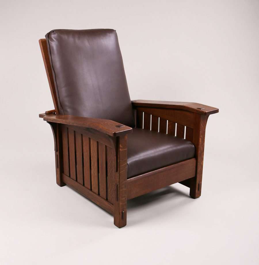 L&JG Stickley Bentarm Morris Chair | California Historical Design