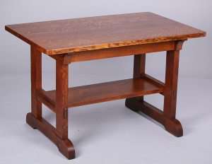 Stickley Brothers One-Drawer Trestle Table | California Historical Design