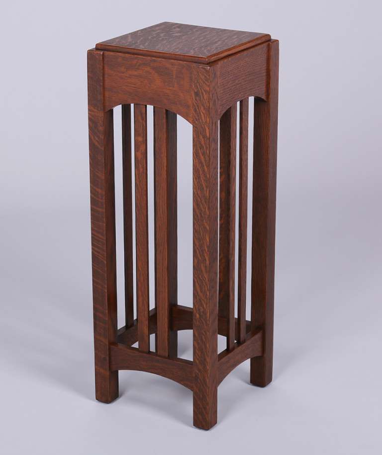 Limbert Square Spindled Plant Stand | California Historical Design