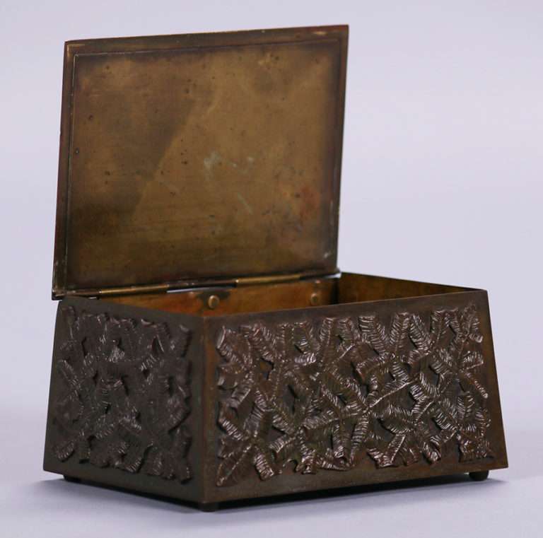 Arts & Crafts Bronze Elk Box c1910-1920 | California Historical Design