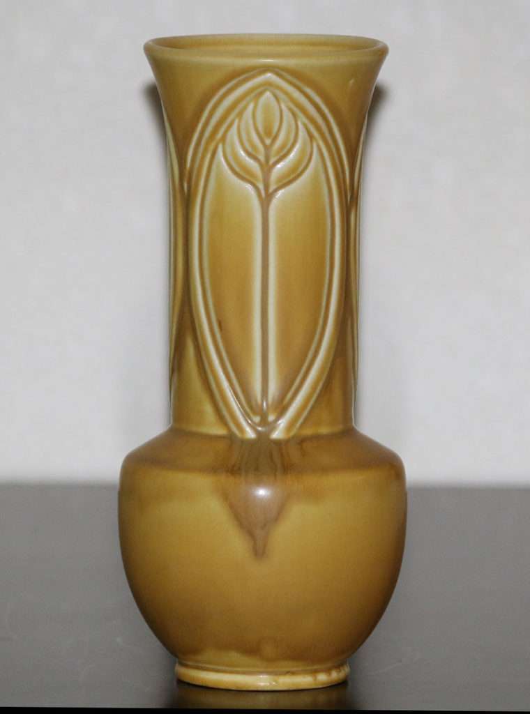 Tall Rookwood Matte Yellow Vase c1919 | California Historical Design