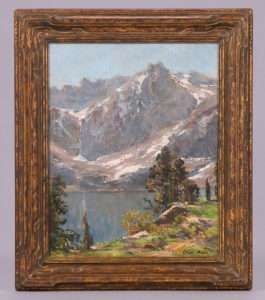 Edgar Payne Painting Sierra Mountain Lake | California Historical Design