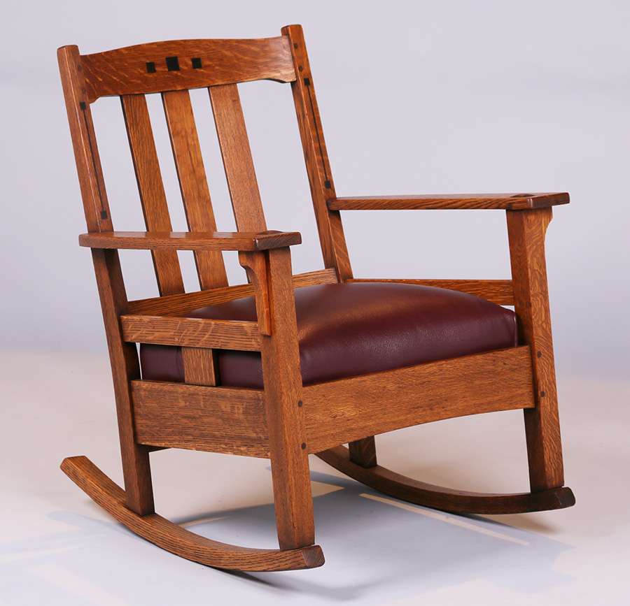 Limbert Ebon-Oak Rocker | California Historical Design