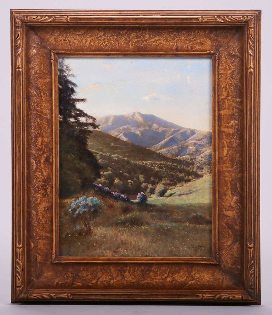 Willard Worden Hand-Painted Photo Mt Tamalpais c1910-1920 | California ...