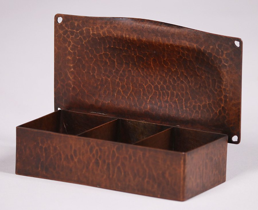 Dirk van Erp Hammered Copper Box c1913-1914 | California Historical Design