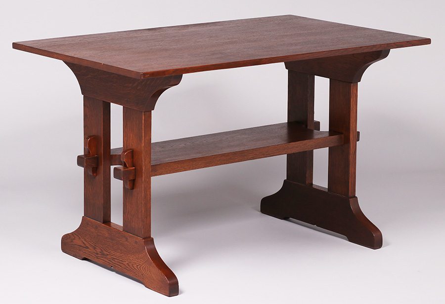 Gustav Stickley Trestle Table C1910 1912 California Historical