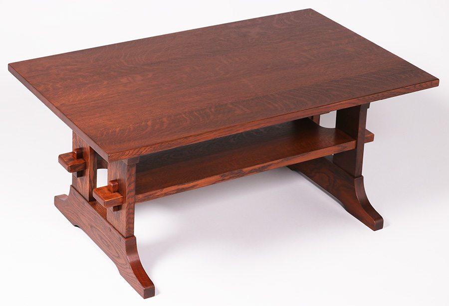 Contemporary Gustav Stickley Designed Coffee Table