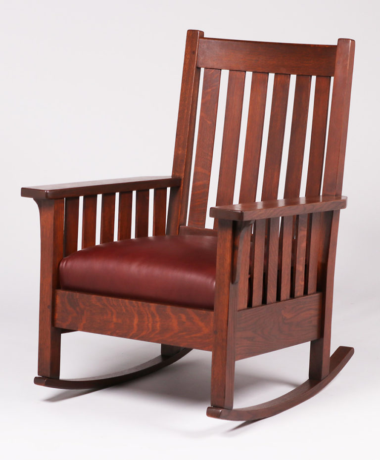 Stickley Brothers Slatted Rocker c1910 | California Historical Design