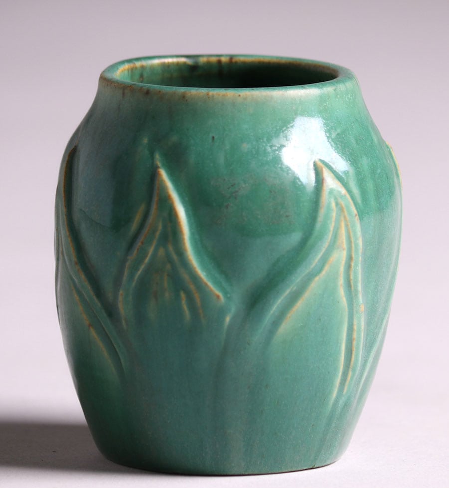 California Historical Design | Arequipa Pottery Green Vase