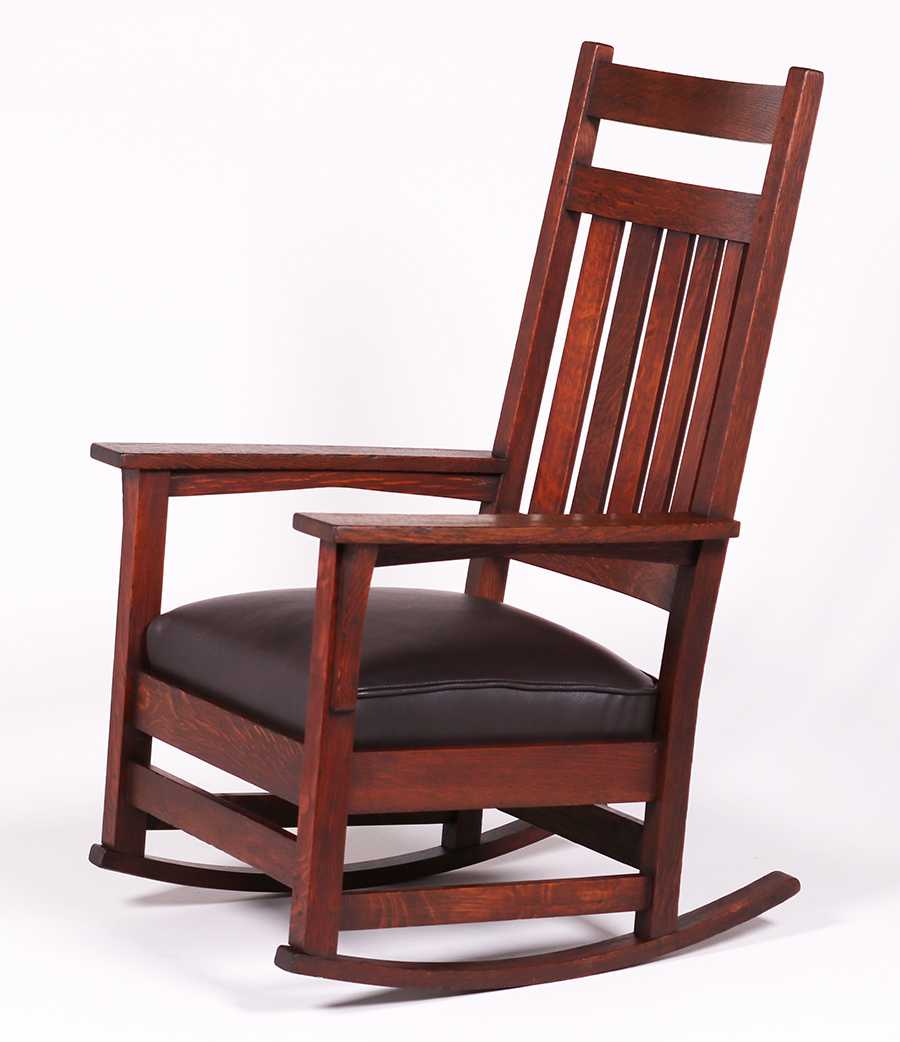 Gustav Stickley #393 Tallback Rocker c1905-1910 | California Historical ...