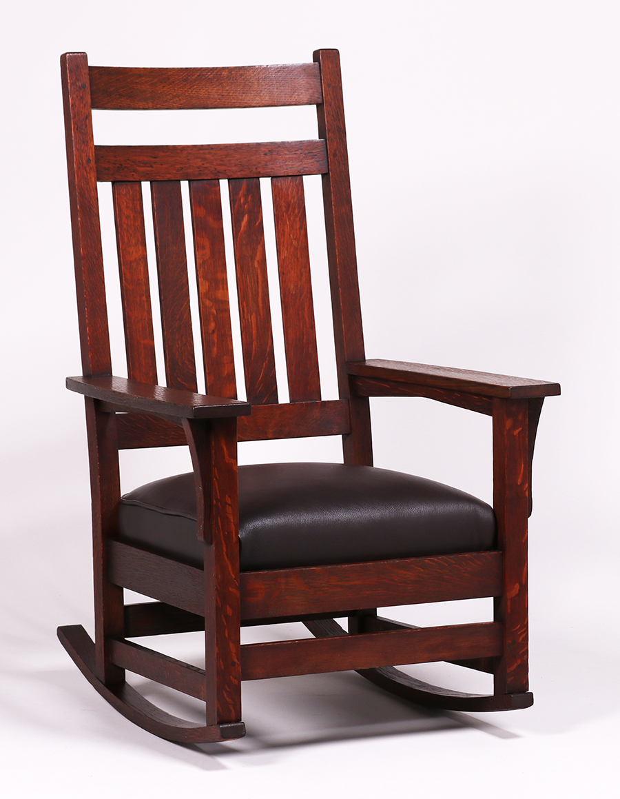 Gustav Stickley #393 Tallback Rocker c1905-1910 | California Historical ...