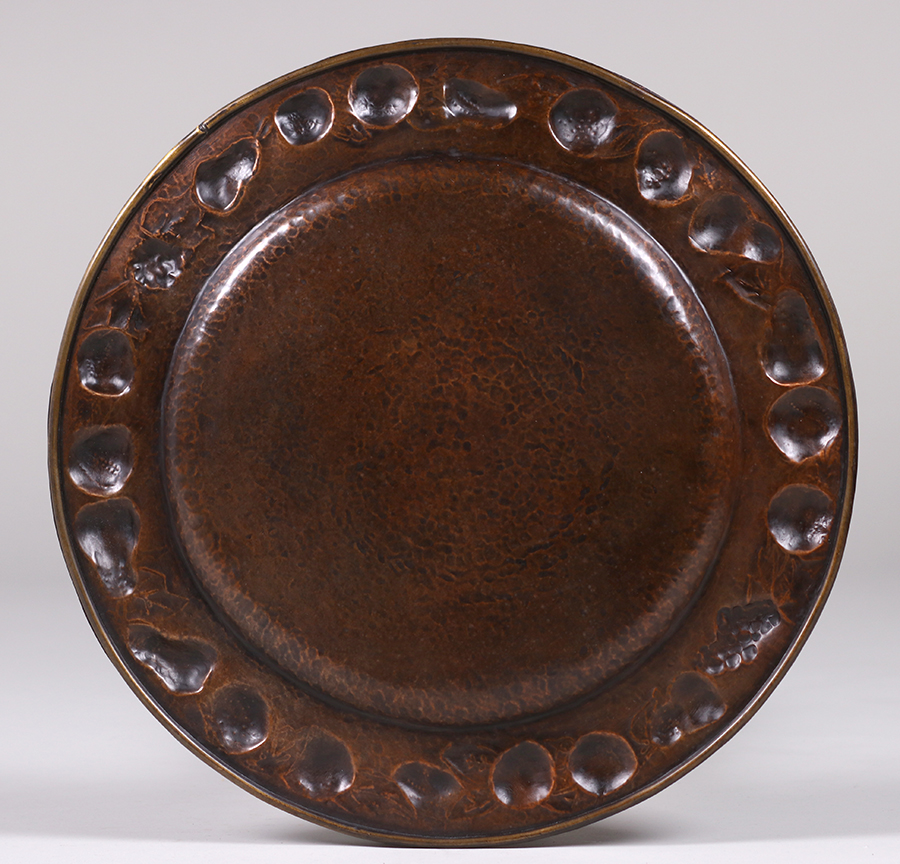 Arts & Crafts Hammered Copper Fruit Tray c1910 | California Historical ...