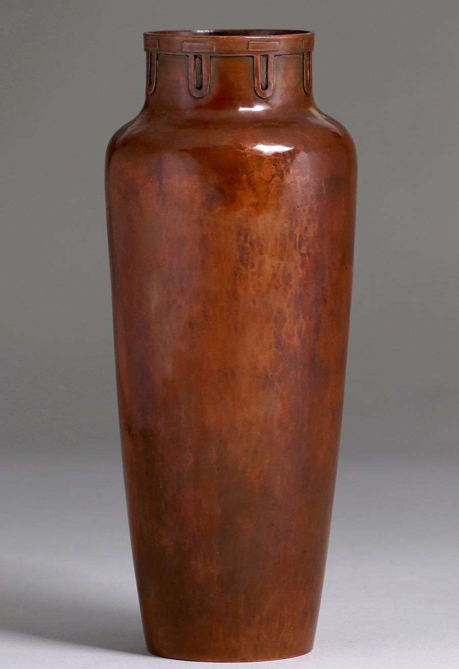 John Sidney Burton Hammered Copper Vase c1913 | California Historical ...